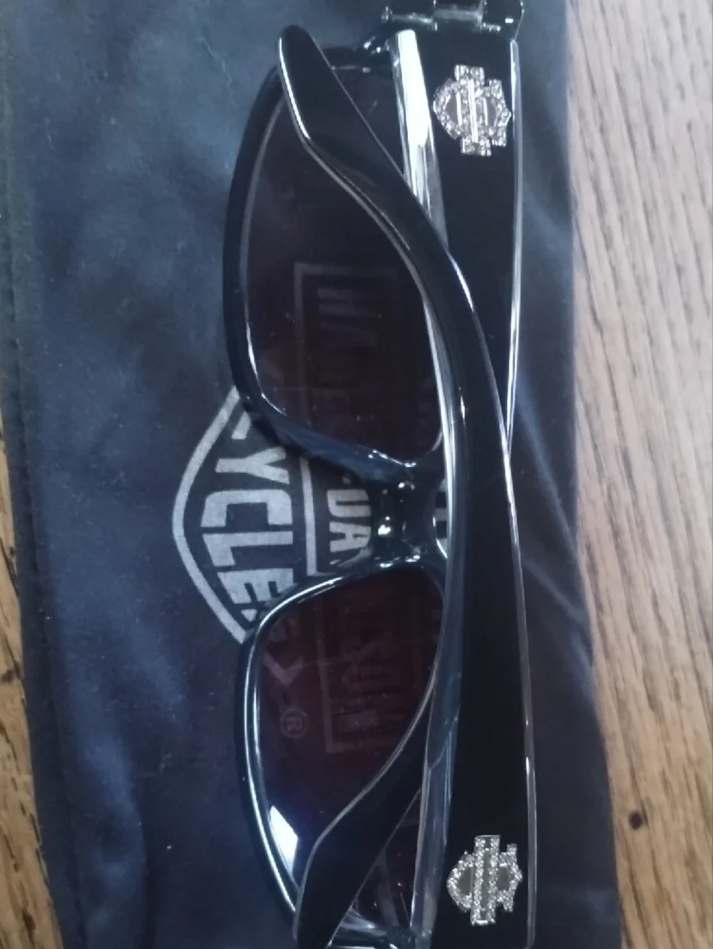 Harley-Davidson Black Oversized Polarized Sunglasses